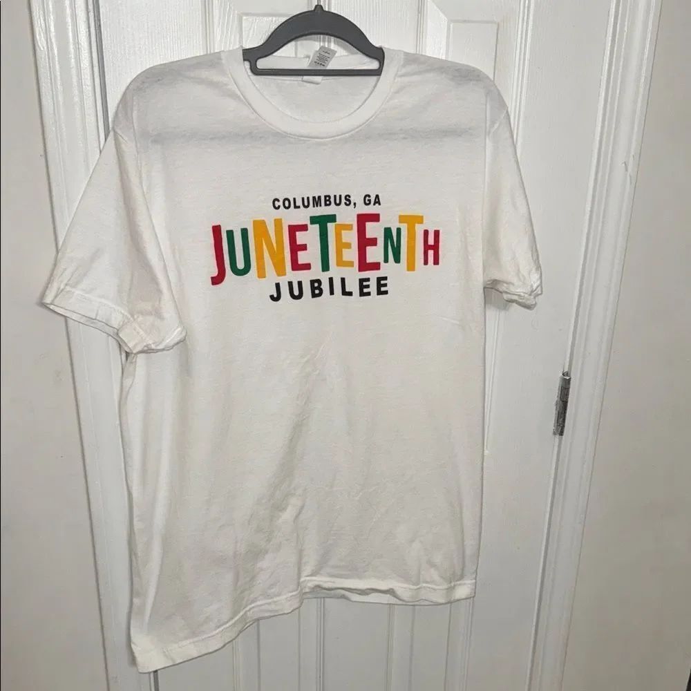 Gildan Juneteenth Jubilee White T-Shirt